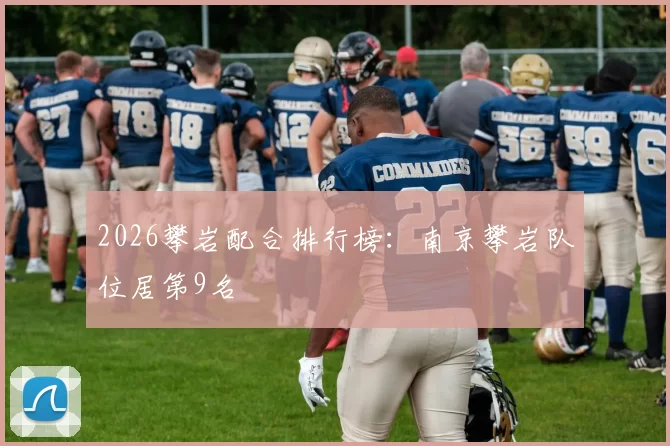 2026攀岩配合排行榜：南京攀岩队位居第9名